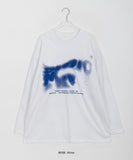 [unisex] Shimoko Spray Printing Long Sleeve Over Tee