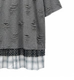Triple Damage Layered Short Sleeve T-shirt
