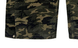 Naun Camo Back Pocket Snap Military Wide Pants