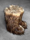 1177 Fur Platform Sole Long Boots (5cm)