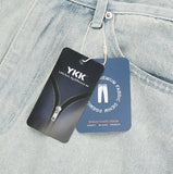 Delf Ice Washed Wide Denim Pants