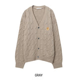 Wappen Cable V-Neck Cardigan