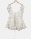 Lanelle Flower Sleeveless Blouse