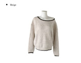 Lekin Color Matching One-Shoulder Knit