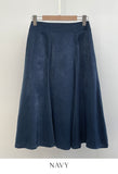Jemu Satin Flare Midi Skirt