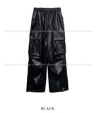 Glossy Big Pocket Cargo Pants