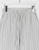 [unisex] Nonoka Banding Stripe Wide Linen Pants - Linen 60