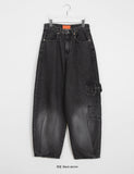 Tildon Cargo Balloon Washing Denim Pants