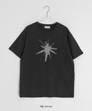 [unisex] Yuhika Star Patch Over Short Sleeve Tee