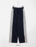 [BAONHAUS] Kinma line color matching training brushed jogger pants
