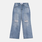 Zeno-cut Washed Flare Denim