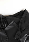 [ EEUN MADE] Biker clip leather jumper