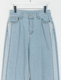 Matoi Side Line Wide Denim Pants