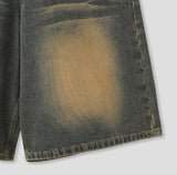 Deuce Cat Washed Bermuda Denim Pants