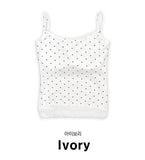 mary dot lace sleeveless top