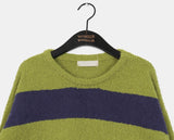 Keing Poyong Boucle Stripe Round Knit