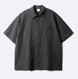 Minimal Crop Check Short Sleeve Shirt