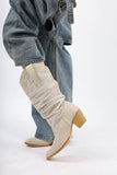 western linen boots