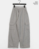 [Brushed Lining] Beams Wide Cargo Pile Training Pants