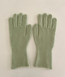 Winted Ribbed Gloves Muffler Beanie Set