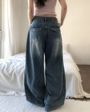 Kiny Adjust Pintuck Denim Pants