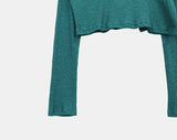 Yadin Ribbed Open Cardigan