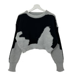 Cow crop knit