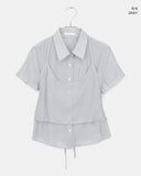 Willow see-through layered sleeveless shirt