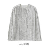 Fur stripe snap Tee