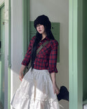Mons Pocket Check Crop Shirt