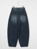 Mentoni Washing Balloon Wide Denim Pants