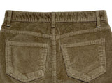 Veil khaki suede mini skirt