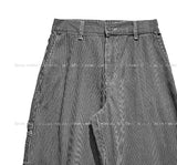 Builder Stripe Carpenter Denim Pants