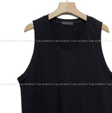 Rough damage layered sleeveless