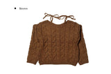[Plan] Dottie Off-Shoulder Ribbon Cable Knit