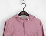 [MADE] Fanning incision shirring two-way string hooded windbreaker zip-up jumper