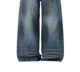 Linear Rivet Dirty Wash Denim Pants