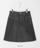 Benid Corduroy Midi Skirt