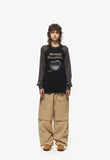 Double Pocket Wide Cargo Pants