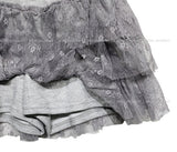 Lace Tiered Mini Skirt