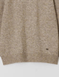 HAIRY WARM BOAT NECK KNIT