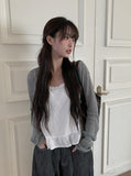 Aya Silver Glossy Gemstone Necklace