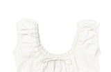 Noal Lace Ribbon Puff Sleeveless Blouse