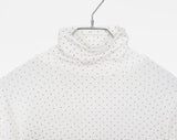 Nirin Dot Layered Brushed Turtleneck T-Shirt