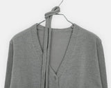 [Strap + Knit SET] Noda Side Button V-Neck Knit Button Cardigan