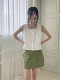 Hawkin cargo banding mini skirt