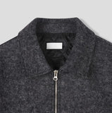 Log Mohair Wool Crop Jacket