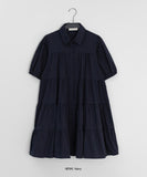 Mittens Tiered Shirt Short Sleeve One Piece