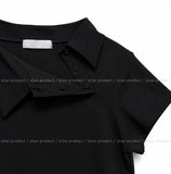 Fornel Unbalanced Collar Short Sleeve