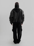 Keaton Leather Hooded Blouson